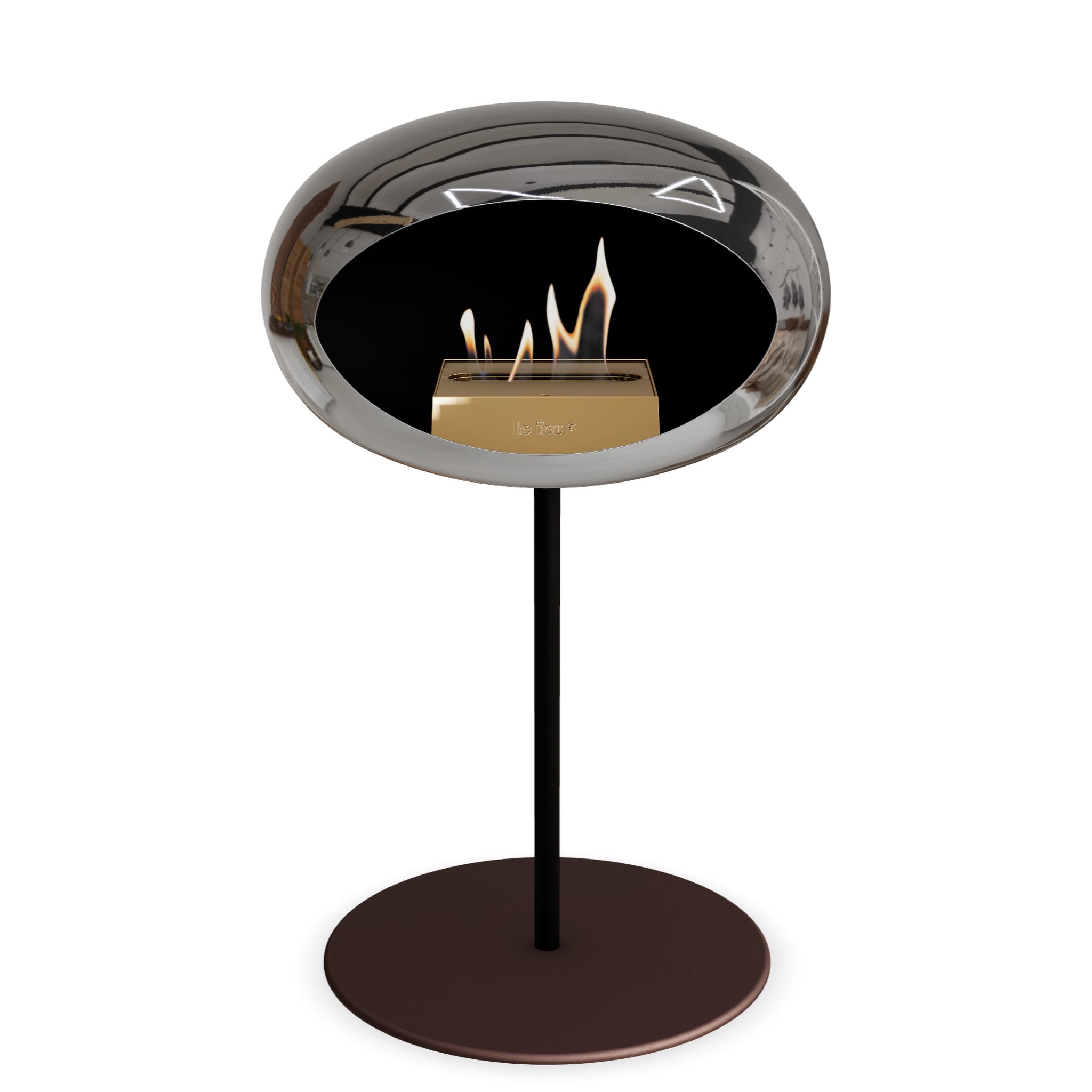 Le Feu Steel Low Dome <br>Chromed Silver