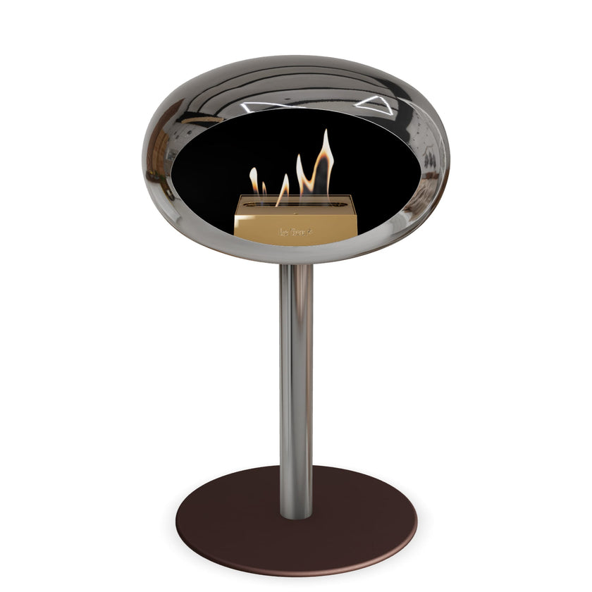 Le Feu Steel Low Dome <br>Chromed Silver