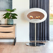 Le Feu Steel Low Dome <br>White