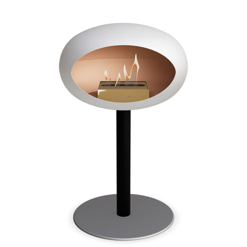 Le Feu Steel Low Dome <br>White