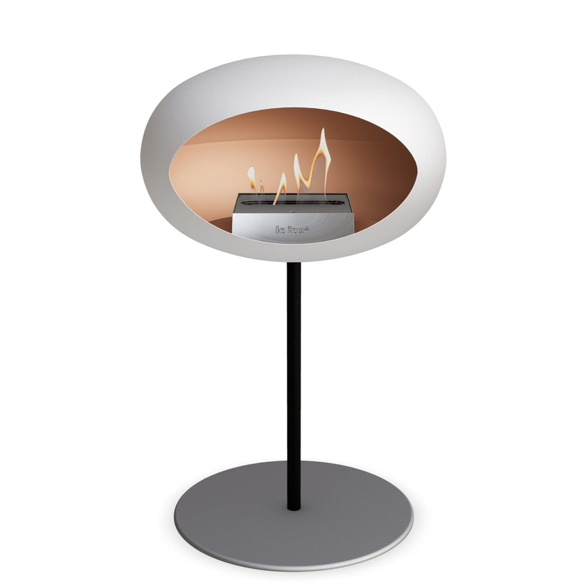Le Feu Steel Low Dome <br>White
