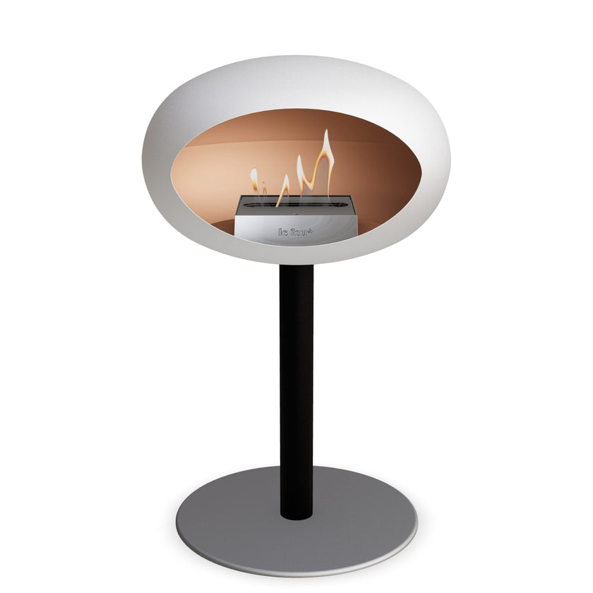 Le Feu Steel Low Dome <br>White