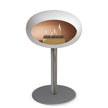 Le Feu Steel Low Dome <br>White