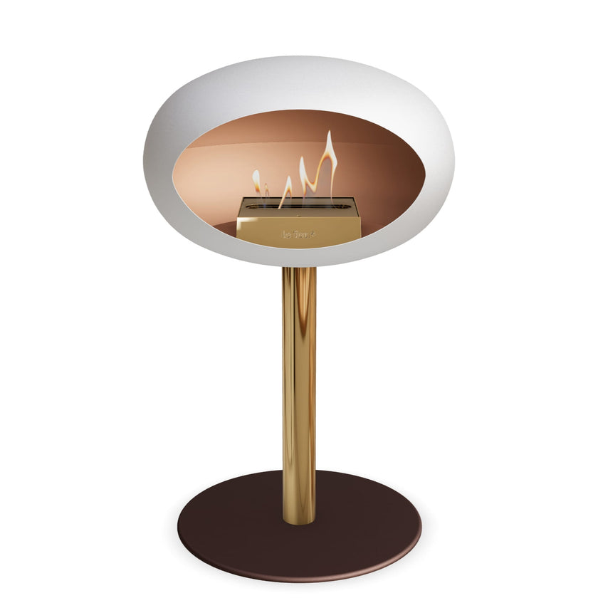 Le Feu Steel Low Dome <br>White