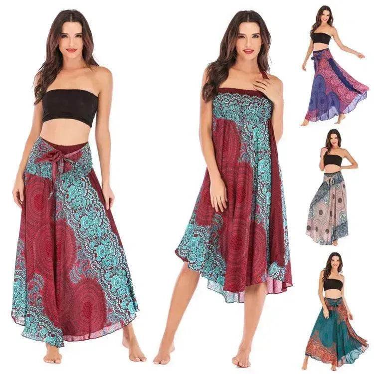 Leisure Beach Vacation Two Wear Big Skirt Belly Dance