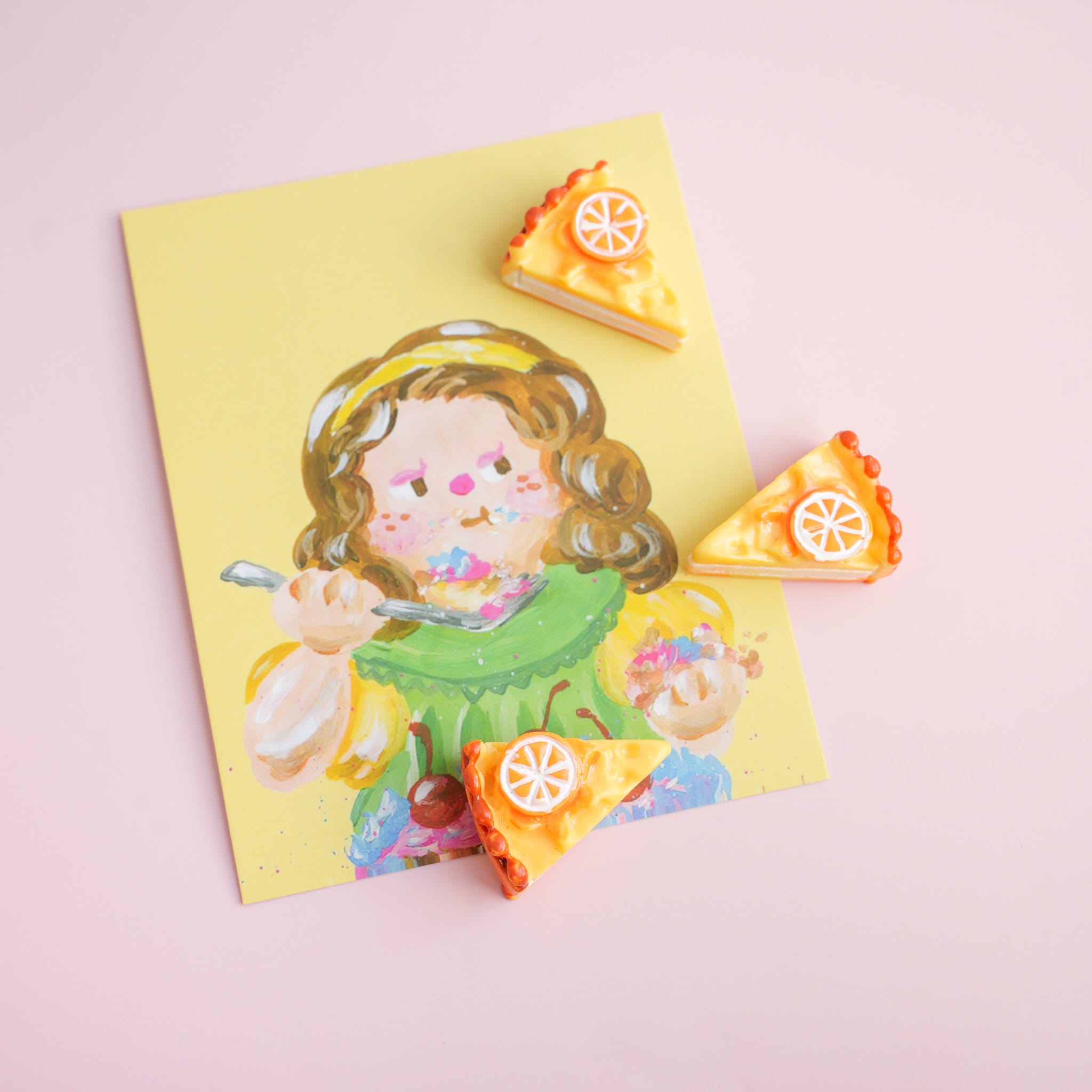Lemon Pie Magnet Set