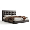 Leo Contemporary Eco-Leather Platform Bed