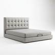 Leo Contemporary Eco-Leather Platform Bed