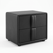 Leo Contemporary Eco-Leather Platform Bed