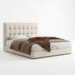 Leo Contemporary Eco-Leather Platform Bed