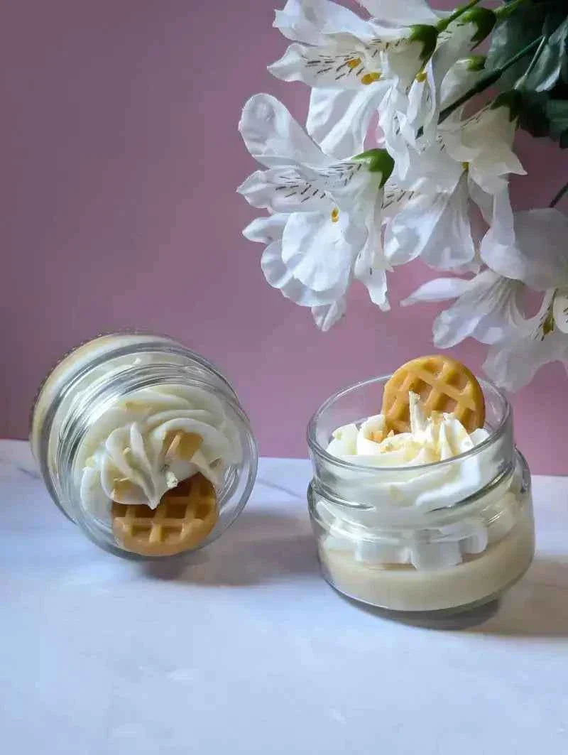 La bougie gourmande mini délice - Gaufres à l'érable