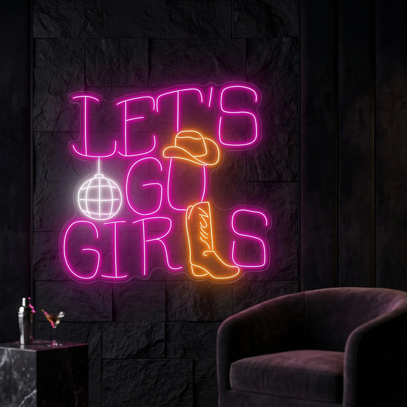 Let's Go Girls Neon Sign
