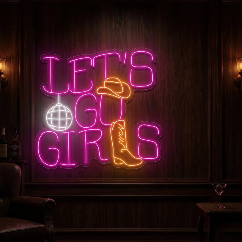 Let's Go Girls Neon Sign