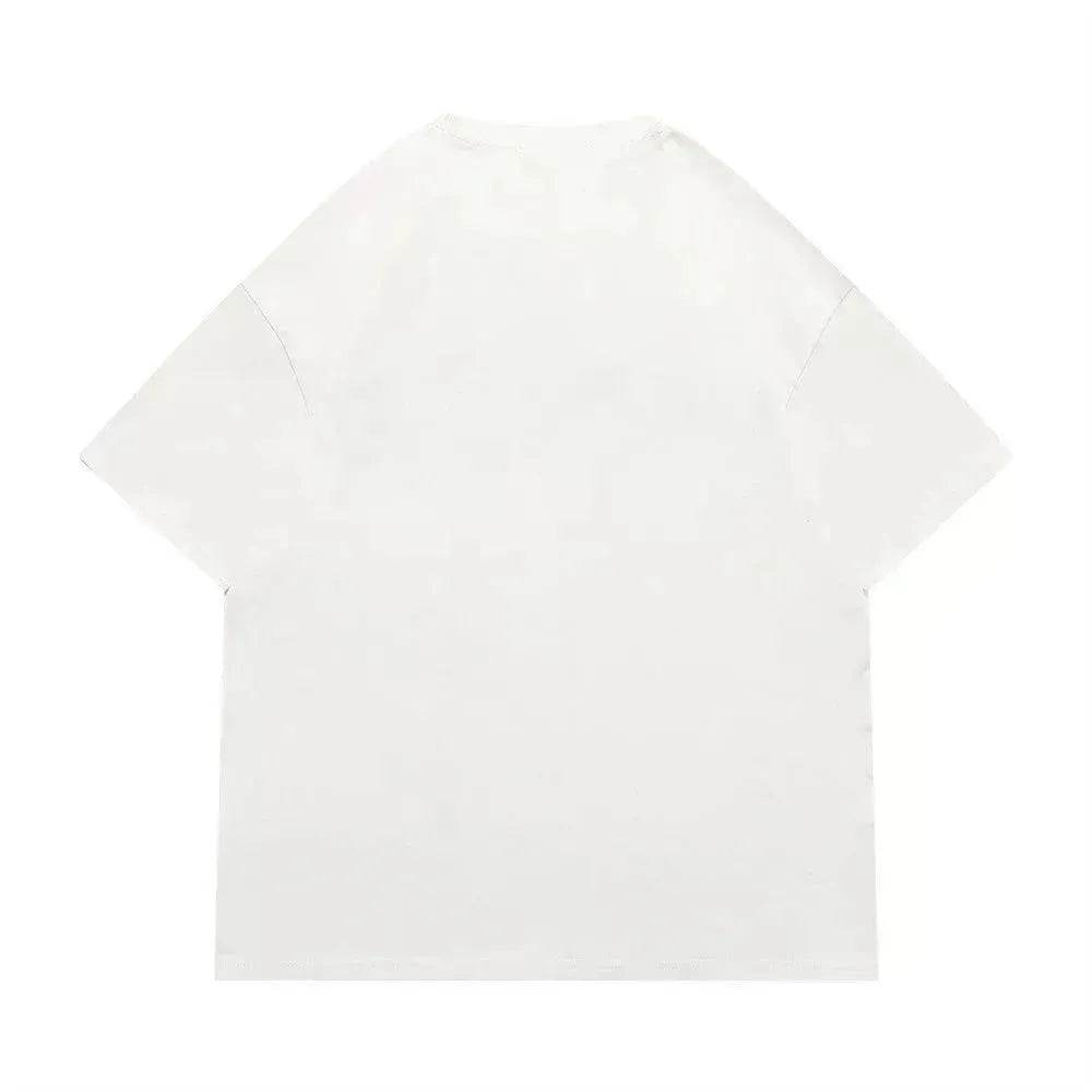 Letter Embroidered Cotton Casual Short Sleeve