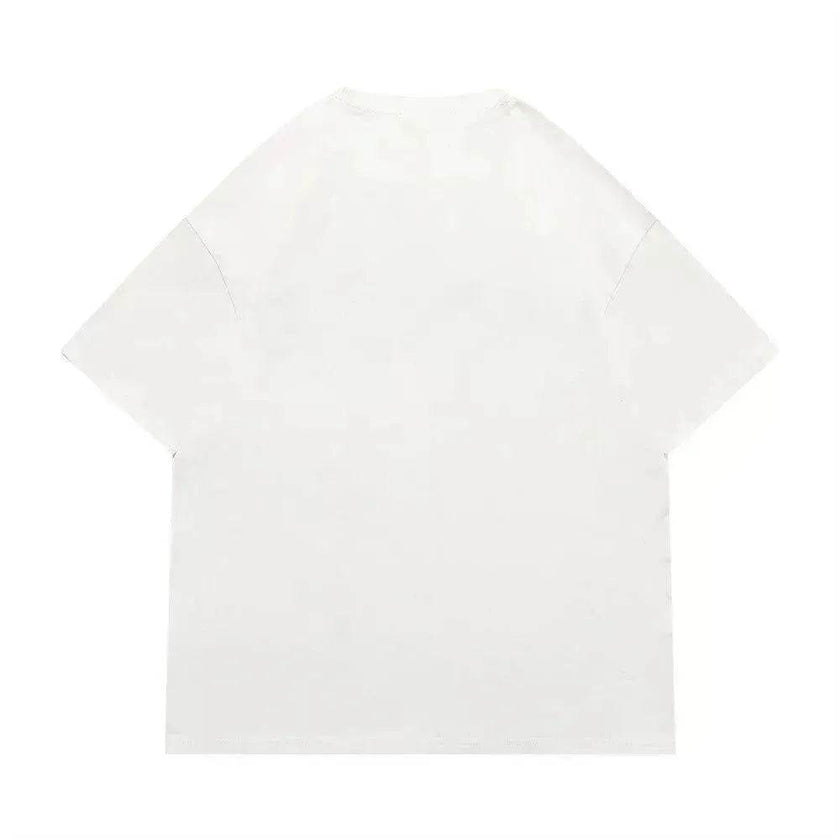 Letter Embroidered Cotton Casual Short Sleeve