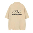 Letter Embroidered Workwear With Pocket Shirt
