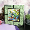 Stained Glass Wonderful Wildlife Luxury Foiled Edge-to-Edge Cardstock