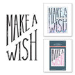 Diagonal Make a Wish Press Plate from the BetterPress Collection