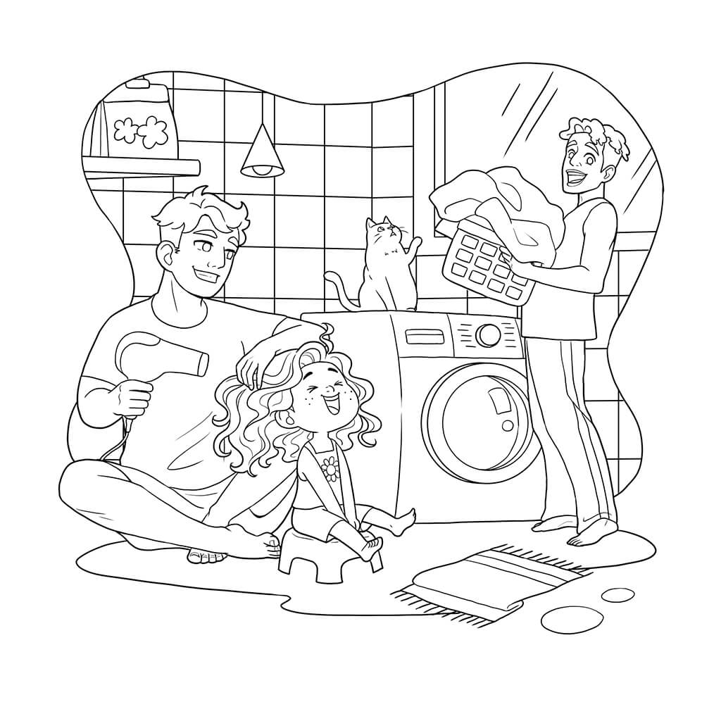 LGBTQ Kids Coloring Book (Spiral Edition)