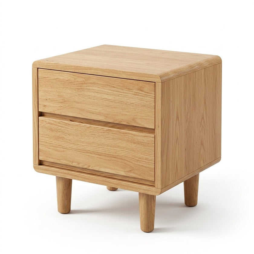 Liam Natural Wood Crafted Bed