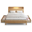 Liam Natural Wood Crafted Bed
