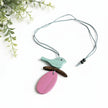 Wooden Bird on Branch Necklace