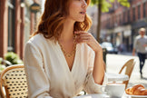 Linked Oval Necklace  - Gold Stainless Steel