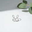 Open X Ring - Grey Stainless Steel