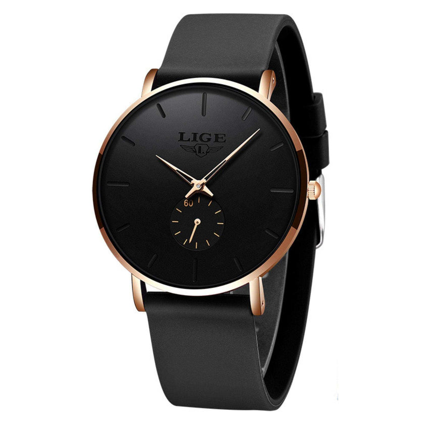 LIGE Men's Classic Quartz Watch | Ultra-thin | Waterproof 3ATM and scratch resistance surface | TUTT Exclusive