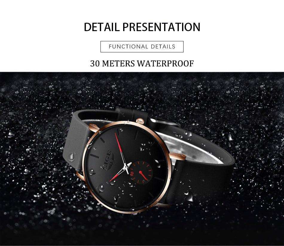LIGE Men's Classic Quartz Watch | Ultra-thin | Waterproof 3ATM and scratch resistance surface | TUTT Exclusive