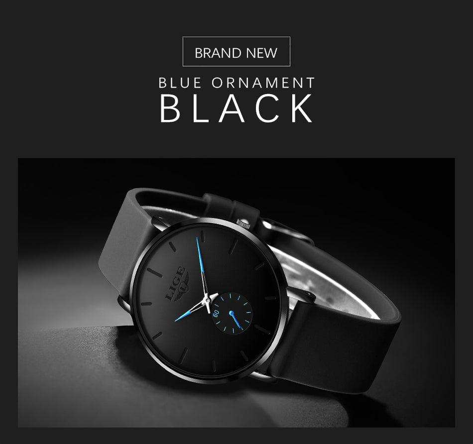 LIGE Men's Classic Quartz Watch | Ultra-thin | Waterproof 3ATM and scratch resistance surface | TUTT Exclusive