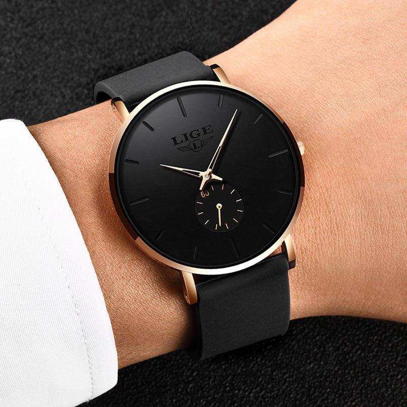 LIGE Men's Classic Quartz Watch | Ultra-thin | Waterproof 3ATM and scratch resistance surface | TUTT Exclusive