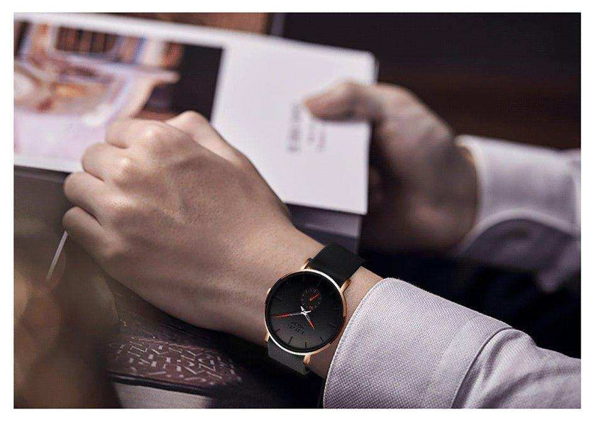LIGE Men's Classic Quartz Watch | Ultra-thin | Waterproof 3ATM and scratch resistance surface | TUTT Exclusive