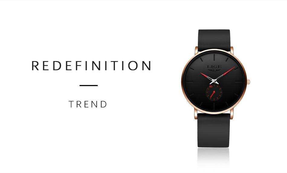 LIGE Men's Classic Quartz Watch | Ultra-thin | Waterproof 3ATM and scratch resistance surface | TUTT Exclusive