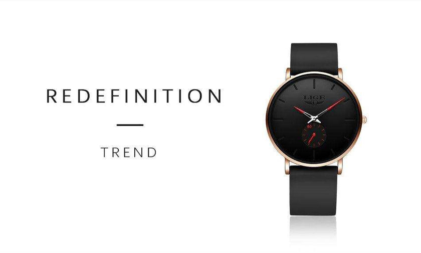 LIGE Men's Classic Quartz Watch | Ultra-thin | Waterproof 3ATM and scratch resistance surface | TUTT Exclusive