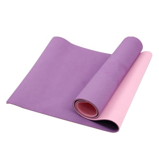 6mm Thick Double Color Anti-Slip TPE Yoga Mat