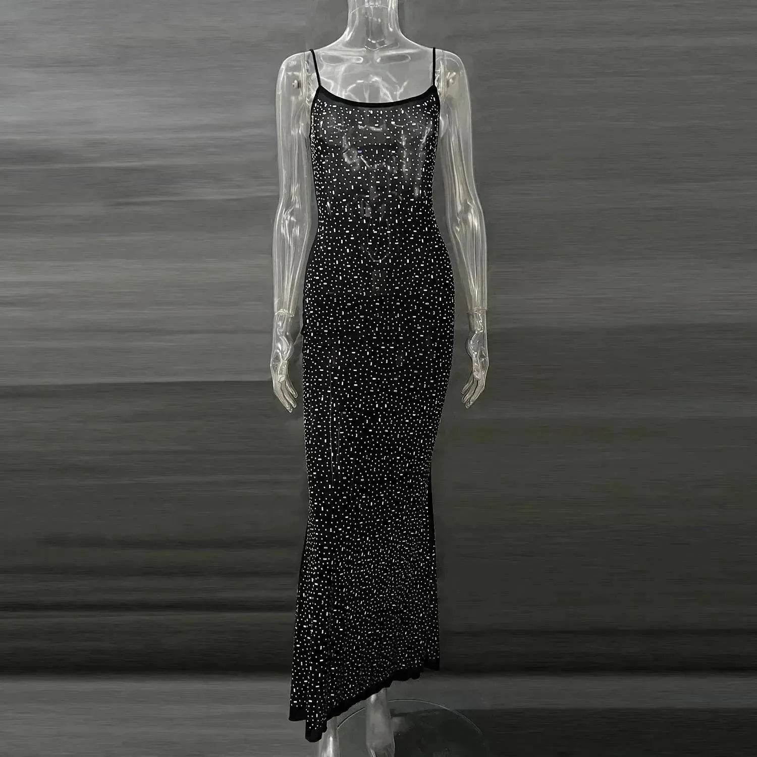 Light Diamond Charming Suspender Mermaid Dress Gown