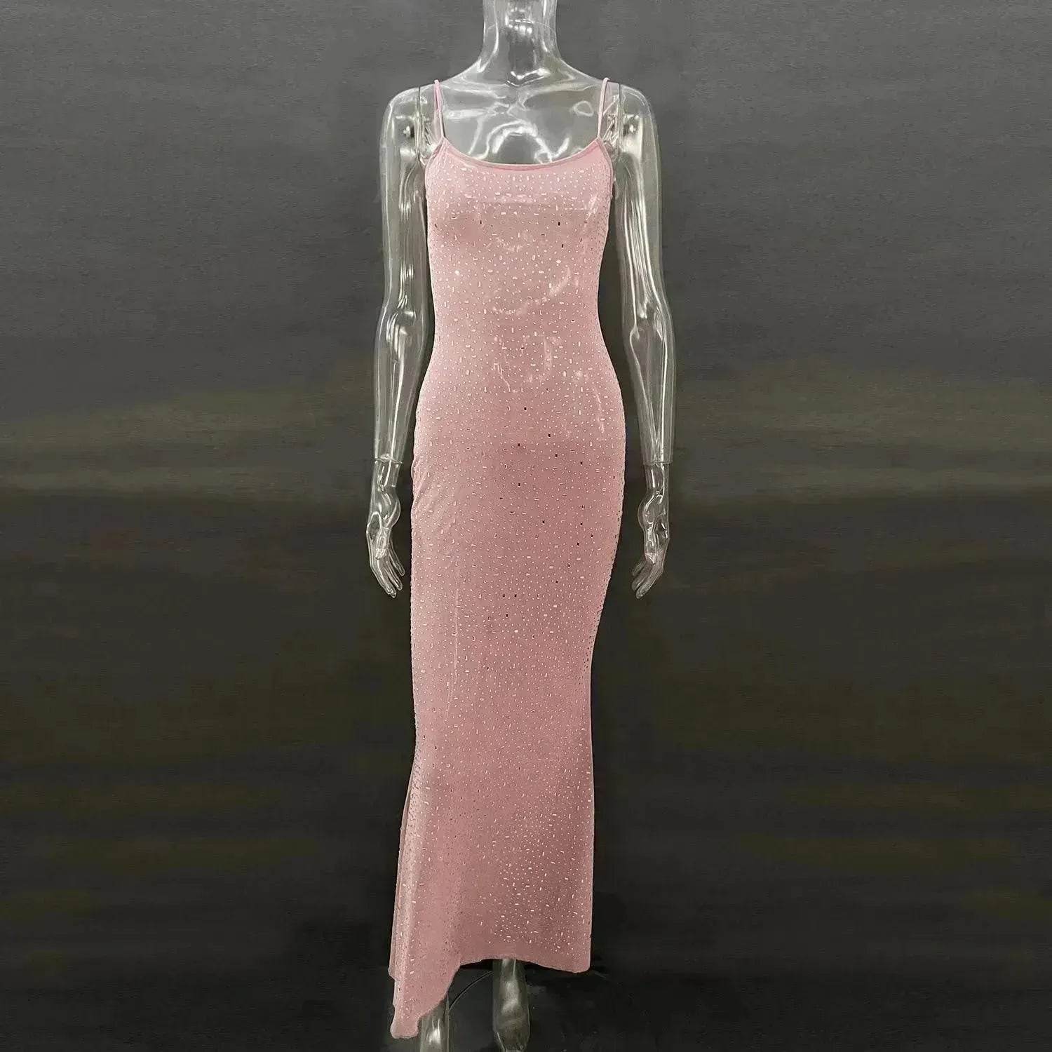 Light Diamond Charming Suspender Mermaid Dress Gown