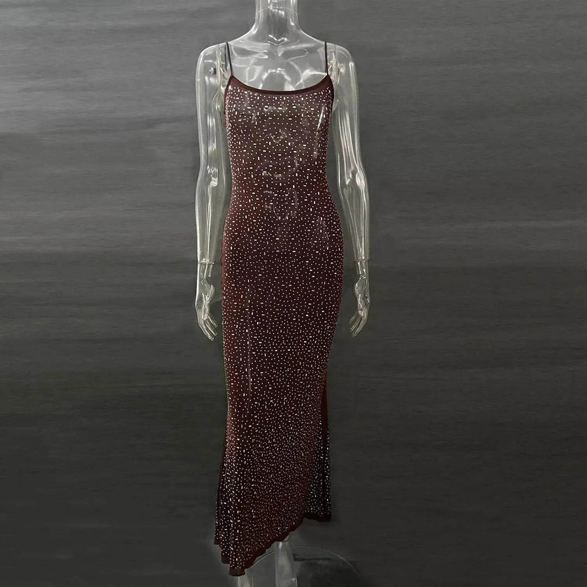 Light Diamond Charming Suspender Mermaid Dress Gown