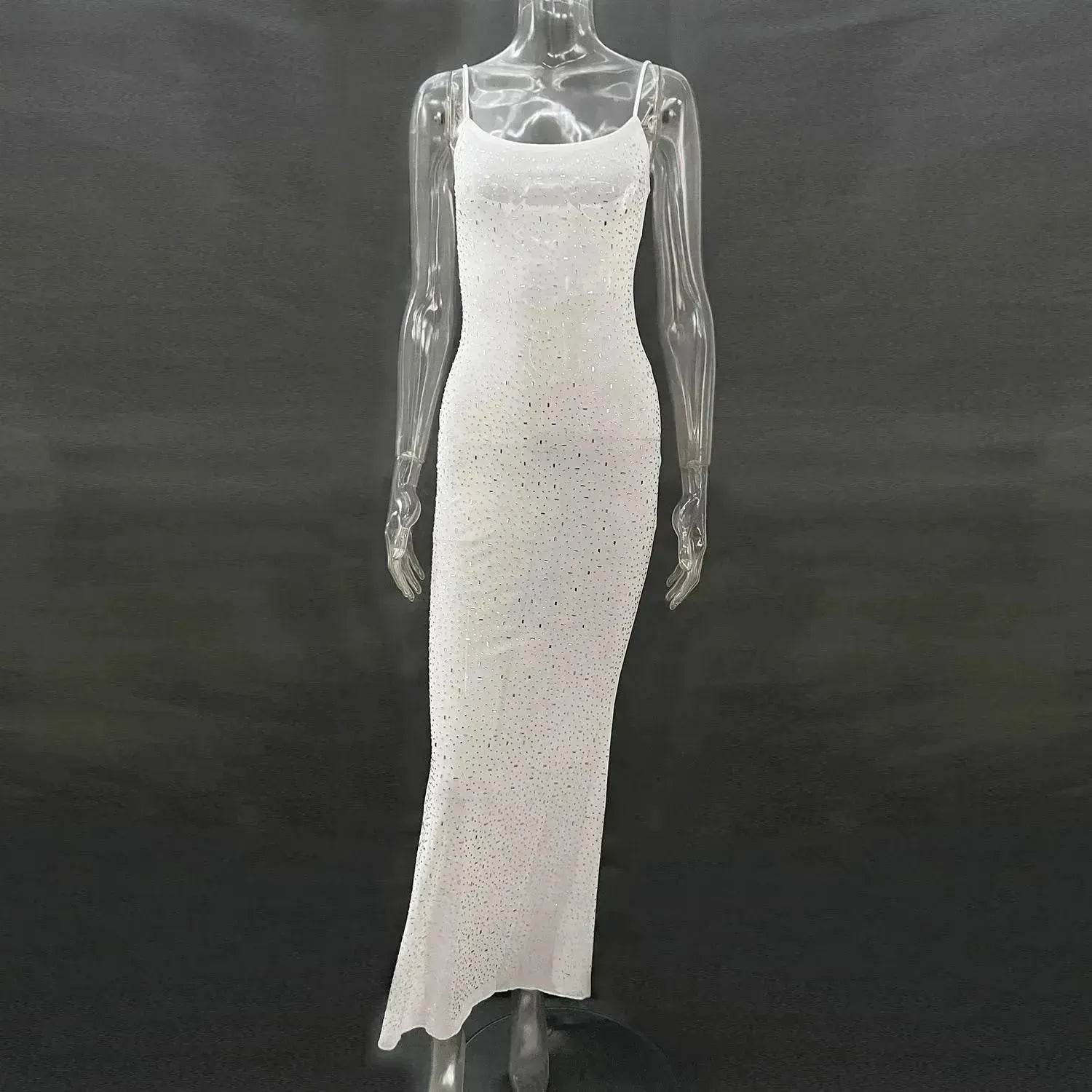 Light Diamond Charming Suspender Mermaid Dress Gown