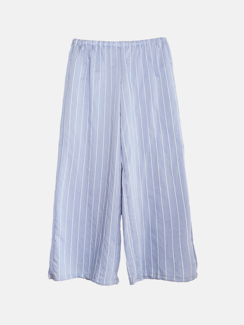 Pantalon évasé ligné fluide
