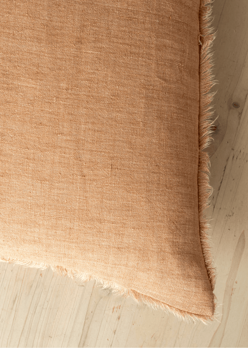 Lina Linen Pillow – Terracotta