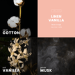Linen Vanilla Candle | Clean Cotton + Vanilla