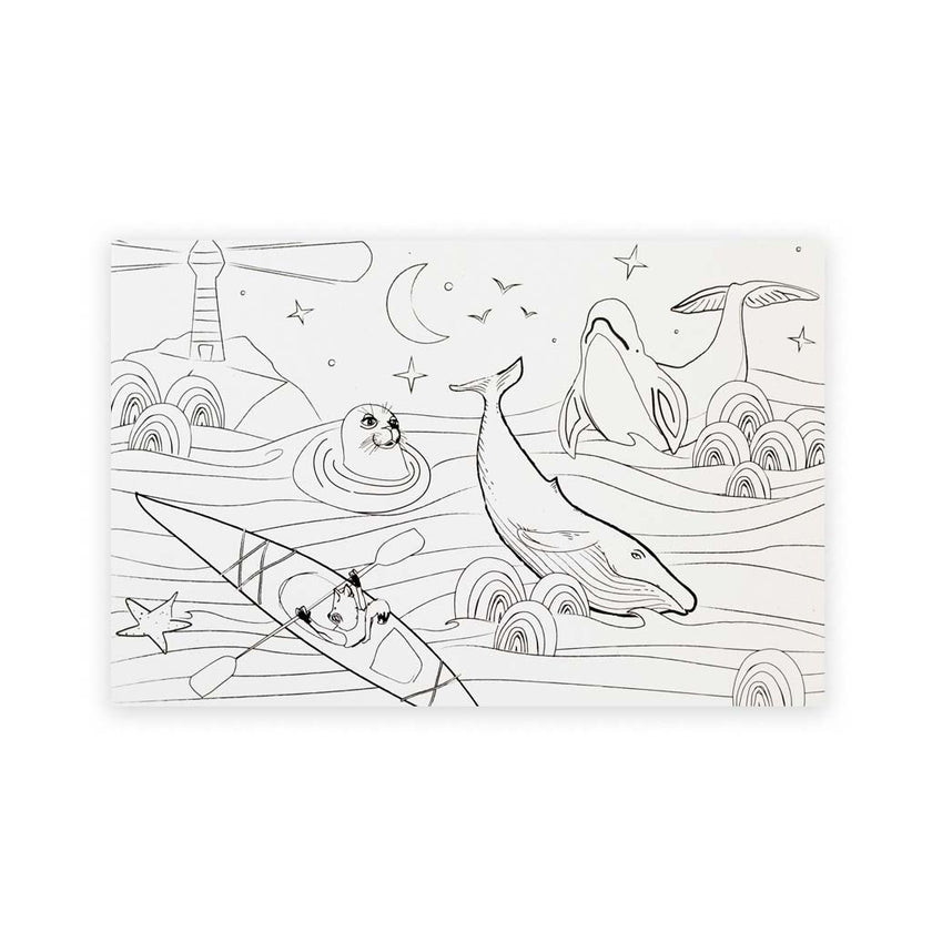 Cartes postales à colorier (unité)