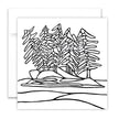 Colouring Greeting Card - Little Island