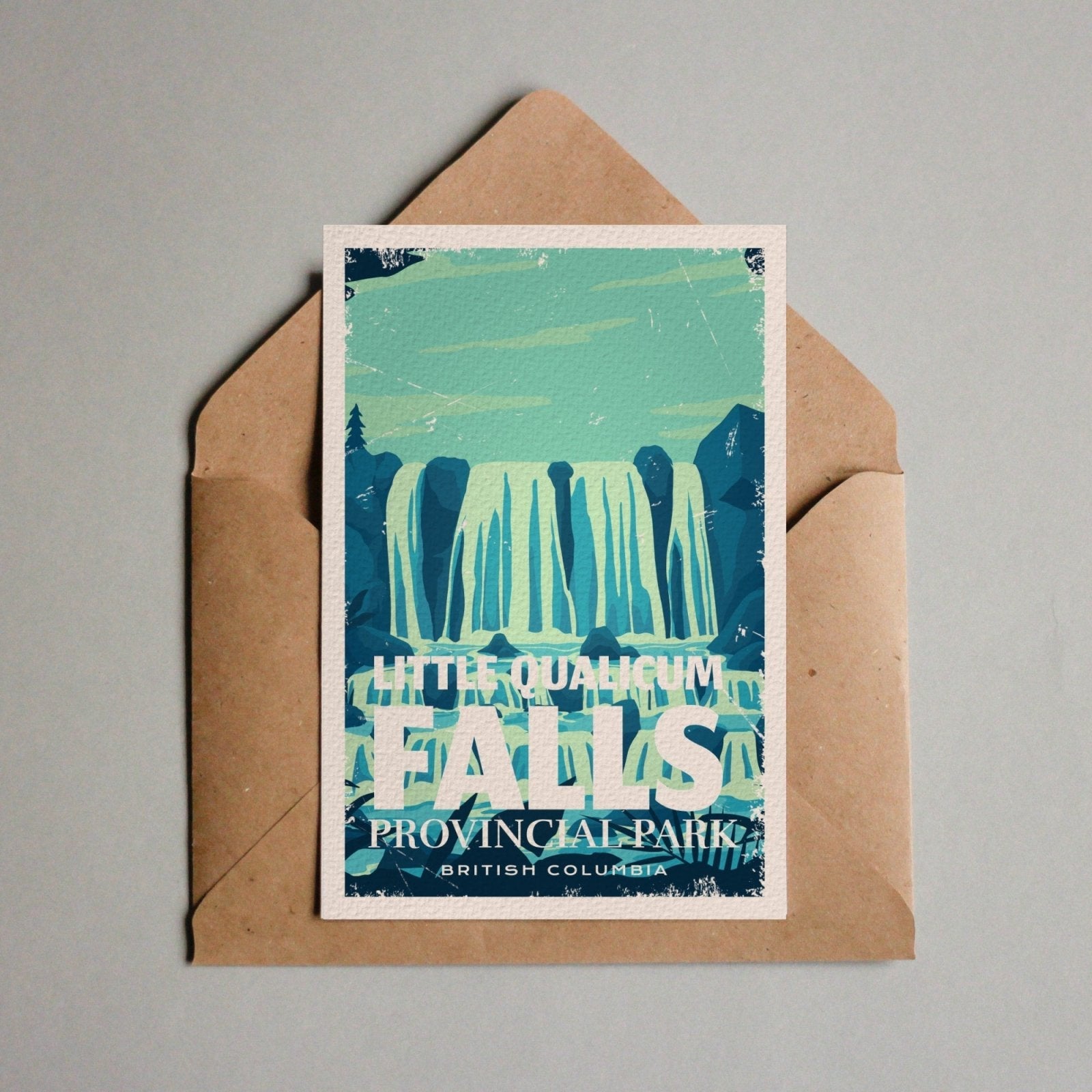 Little Qualicum Falls British Columbia Provincial Park Postcard, Canada Parks