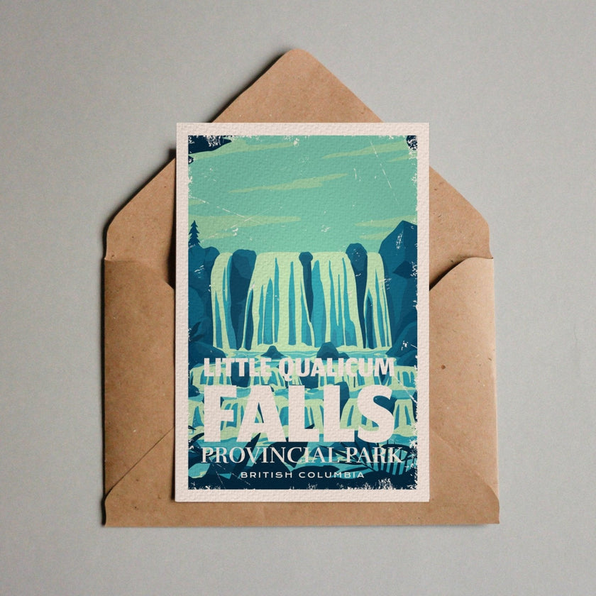 Little Qualicum Falls British Columbia Provincial Park Postcard, Canada Parks