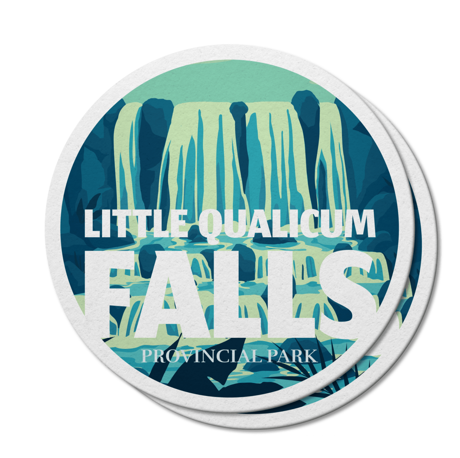 Little Qualicum Falls British Columbia Provincial Park Waterproof Vinyl Sticker, Canada Parks