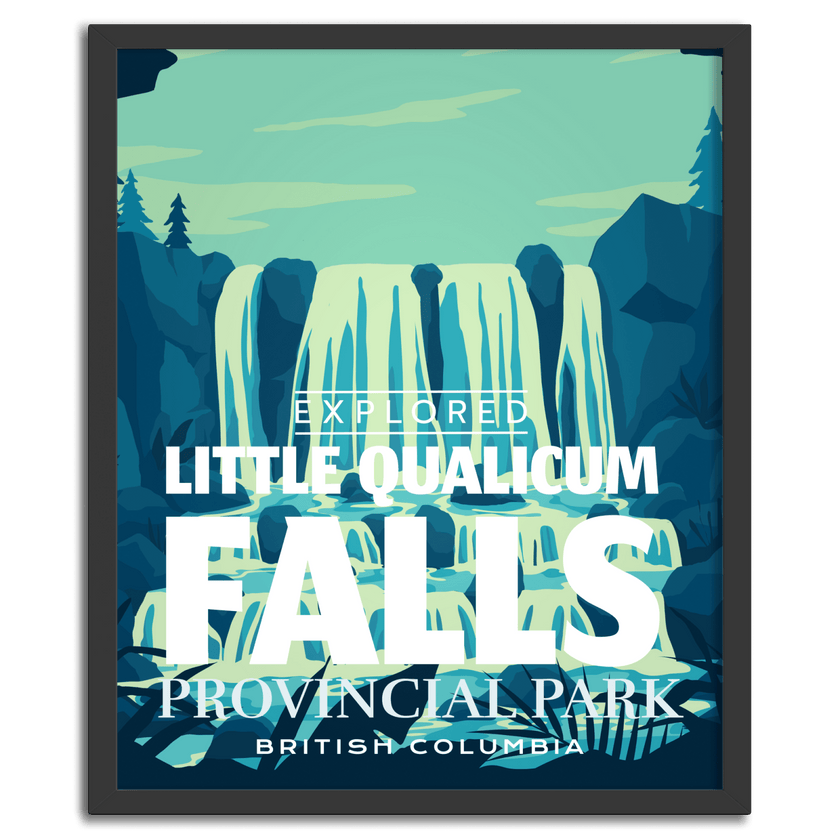 Little Qualicum Falls Provincial Park 'Explored' Poster, Canada Parks