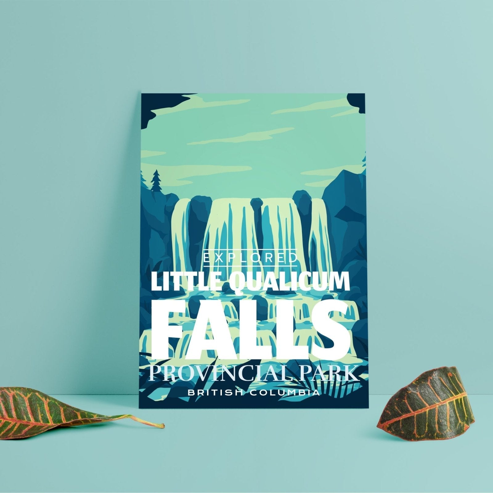 Little Qualicum Falls Provincial Park 'Explored' Poster, Canada Parks